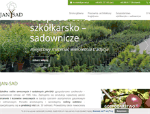 Tablet Screenshot of jansad.pl